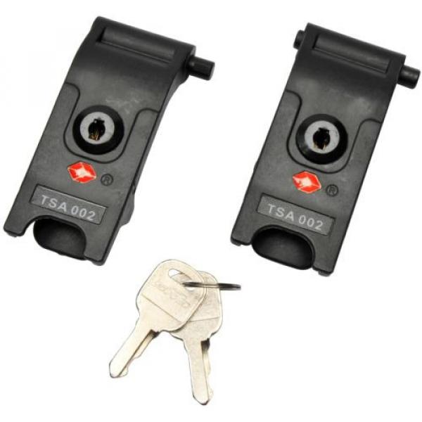 SKB Black Parallel Limb Bow case 3i-3614-PL &amp; 2 TSA Locking Latches with keys #5 image