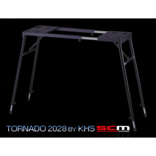 TORNADO STAGE PIANO STAND TABLE TOP STYLE ADJUSTABLE SUIT 61-88 NOTE KEYBOARDS #2 image