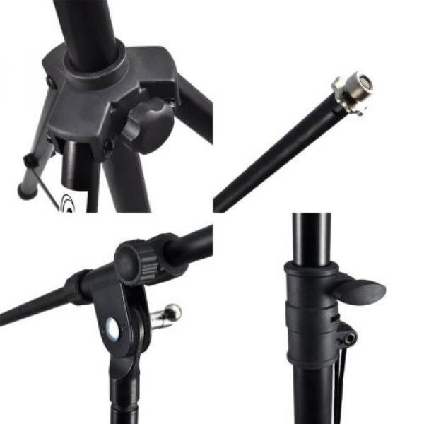 Microphone Stand Heavy-Duty Collapsible Tripod Boom Microphone Mic Stand Heig... #2 image