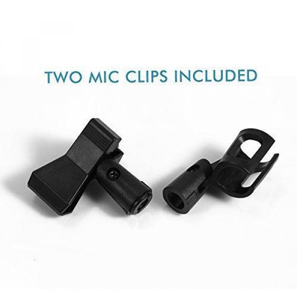 Ohuhu174; Microphone Stand Dual Mic Clip / Collapsible Tripod Boom Stand #5 image