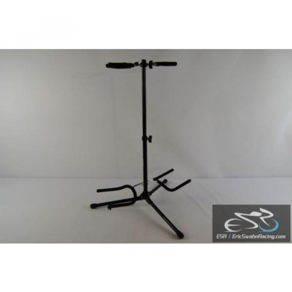 On-Stage Stands Black Double Guitar Stand Adjustable Tripod *NOTE* #2 image