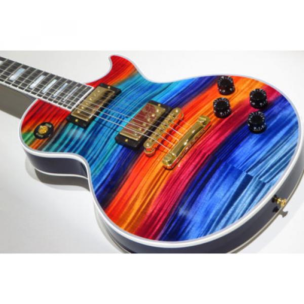 Gibson C/S Les Paul Custom 2016 Figured Aurora Borealis New Electric Guitar #5 image