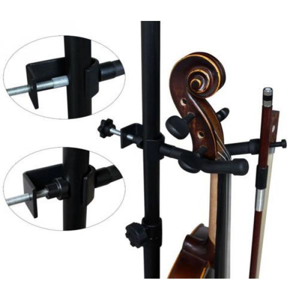 Vizcaya VLH10 Violin Hanger With Bow Peg Attachment for Music Stand/Microphone S #4 image