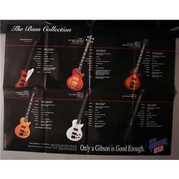 Gibson Bass Guitar Poster Thunderbird IV Motley Crue #1 image