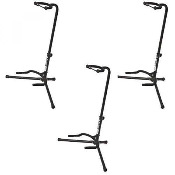 OnStage On Stage XCG4 Black Tripod Guitar Stand, 3 Pack #1 image