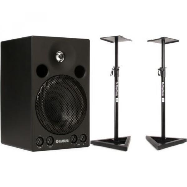Yamaha MSP3 + On-Stage Stands SMS6000-P Studio Monitor Stand (... - Value Bundle #1 image