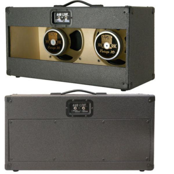 (1) 2x12 Guitar Speaker Cabinet Orange Tolex W/Celestion Rocket 50 Speakers #1 image