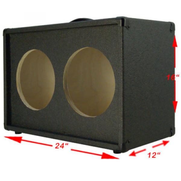 2x10 Guitar Speaker empty Cabinet Charcoal black Texture Tolex G2X10ST #2 image