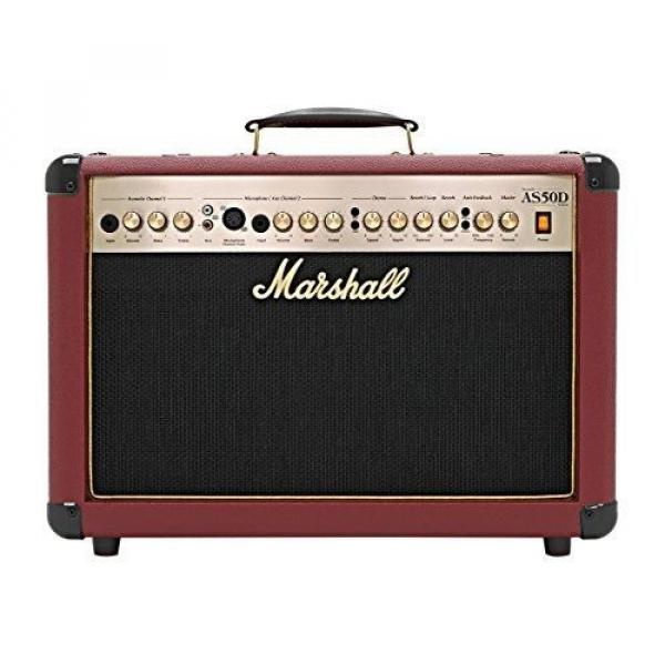 Marshall Amps Marshall AS50D Ox Blood Limited Edition 50w 2x8 Acoustic Combo #1 image
