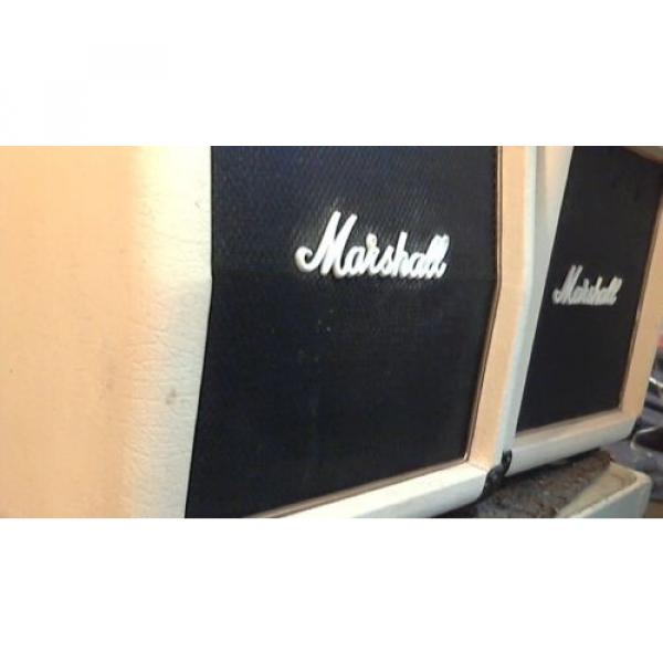 MARSHALL  &#039;87 U.K. MADE WHITE MINI STACK W/G10 GREENBACK&amp;VINTAGE &#039;SEE VIDEO&#039; #2 image
