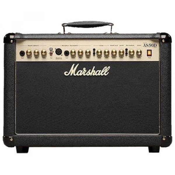Marshall AS50D Acoustic Amplifier Limited Edition Black Combo Amp 50W 2x8 AS-50D #2 image
