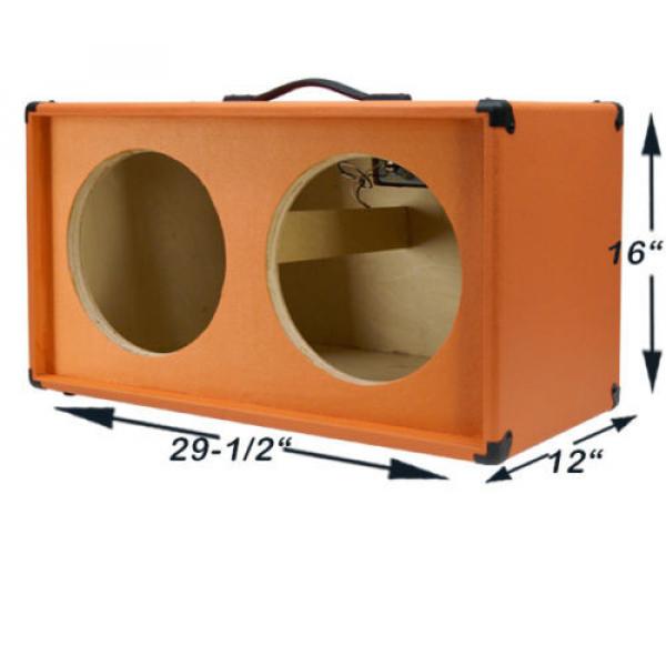 2x12 Guitar Speaker empty Cabinet Beauty Orange Texture Tolex G2X12ST BO #3 image