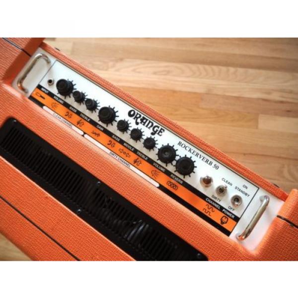 Orange Rockerverb Mk I 50 Watt 2-Channel Tube Electric Guitar Combo Amplifier #4 image