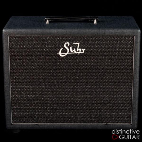 NEW SUHR 1X12 CLOSED BACK CABINET - BLACK / SILVER - BADGER MATCHING CAB #1 image