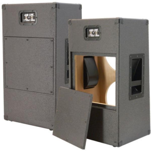 2X12 Vertical Slanted guitar Speaker Empty Cabinet Charcoal Black tolex G2X12VSL #1 image