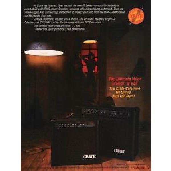 1984 PROMO AD Crate Celestion GT series Amps FAIRCHILD #1 image