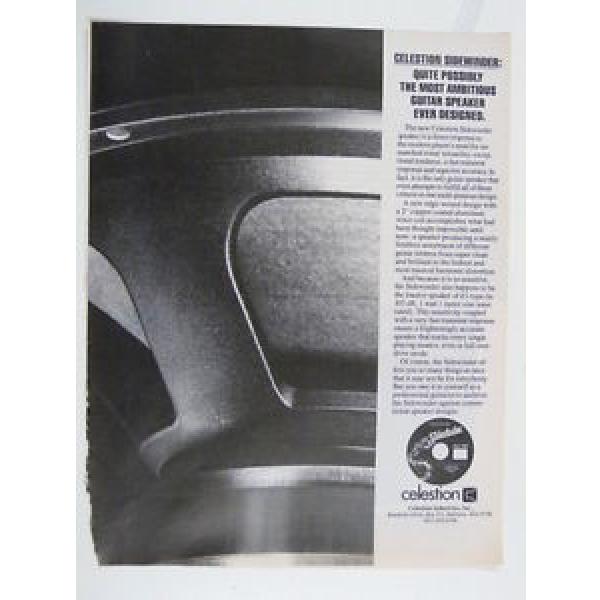 retro magazine advert 1985 CELESTION sidewinder #1 image