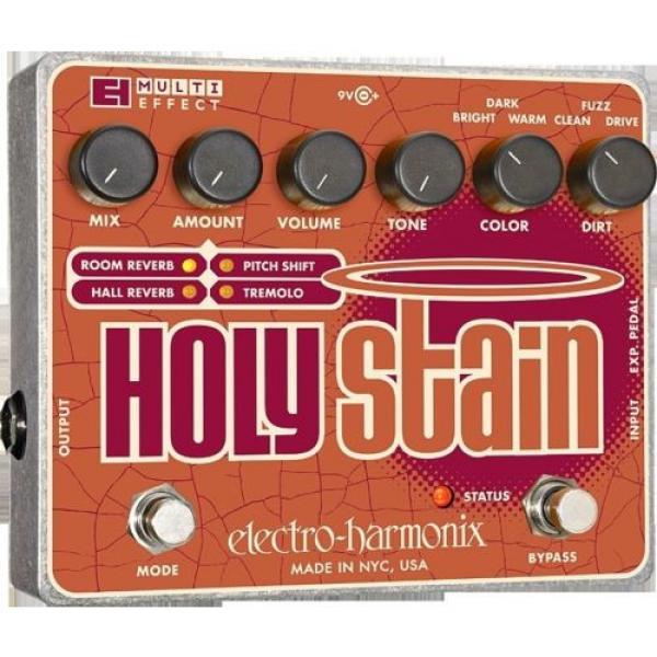 New Electro-Harmonix EHX Holy Stain Distortion/Reverb/Pitch/ Multi-Effects Pedal #2 image