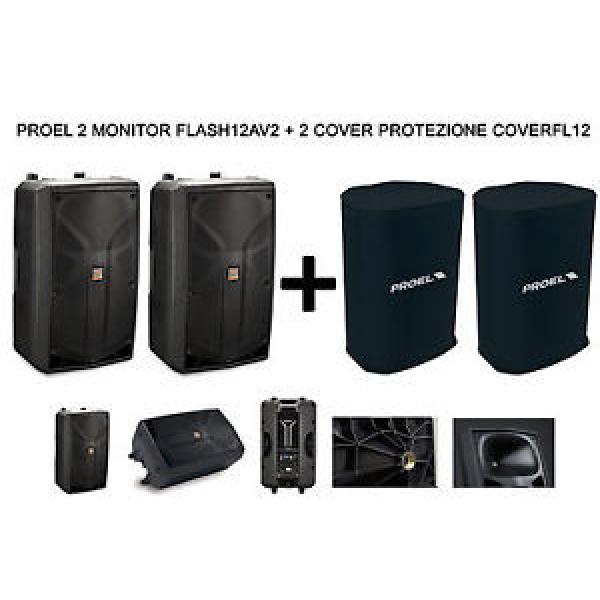 Proel Kit 2 Monitor Audio FLASH12AV2 + 2 Cover Protezione Monitor COVERLFL12 #1 image