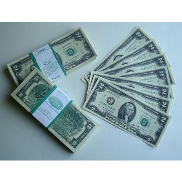 2009  $2 TWO Dollar Bill  set 10  Notes  , UNC #2 image