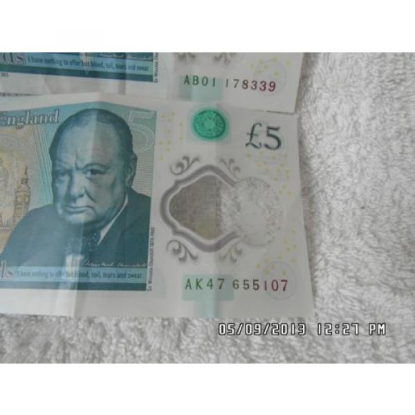 Two Polymer £5 Notes #1 image