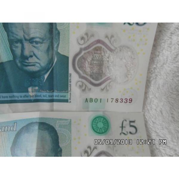 Two Polymer £5 Notes #2 image