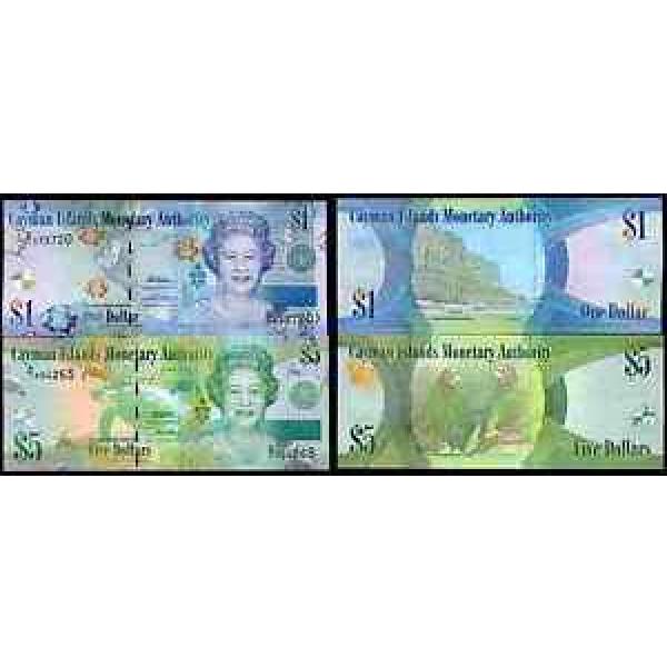 Cayman Islands. Two Notes, One Dollar, 2011, &amp; Five Dollars, 2011. #1 image