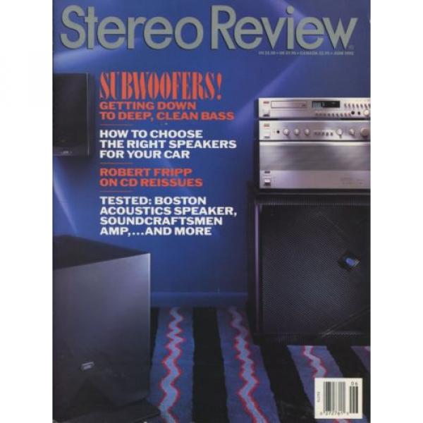 Stereo Review Mag June 1992 Celestion 11, MTX Soundcraftsman A200, Alpine 7980 #1 image