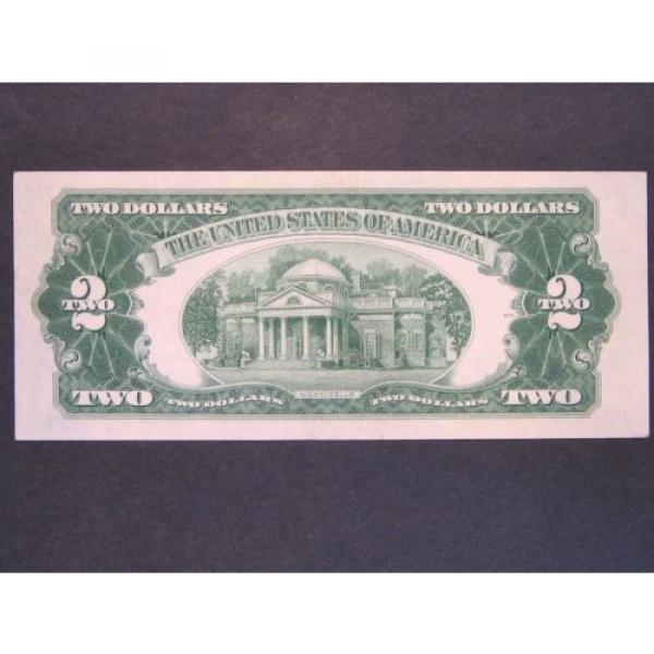 1953 $2 (TWO DOLLARS) FEDERAL RESERVE NOTE - CURRENCY – RED SEAL #2 image