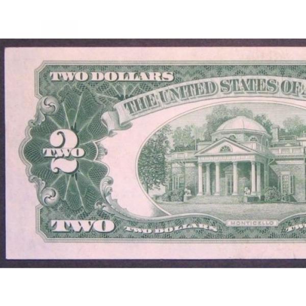 1953 $2 (TWO DOLLARS) FEDERAL RESERVE NOTE - CURRENCY – RED SEAL #4 image