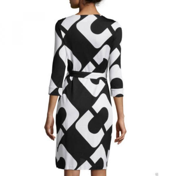 new Diane von Furstenberg NEW JULIAN TWO Wrap Silk Dress in CHAIN LINK HUGE #3 image
