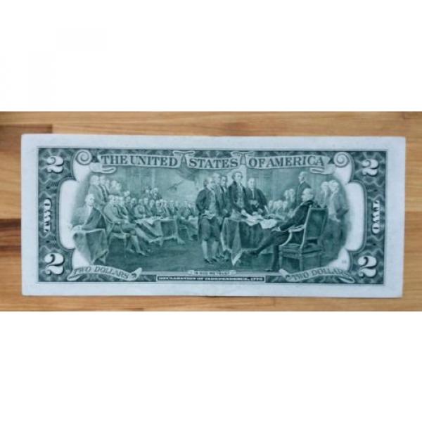 1995 USA $2 Two Dollar Paper Money Bank Note - No Tax #2 image