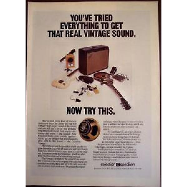 1987 original music AD Celestion Vintage Speakers #1 image