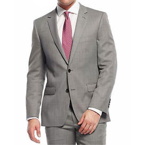 Dkny Slim Fit Gray Nailhead Two Button Wool Suit #1 image