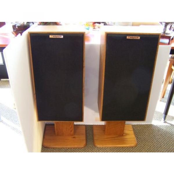 2 Vintage KLIPSCH KG3 SPEAKERS with Matching Stands *FREE S&amp;H* #1 image