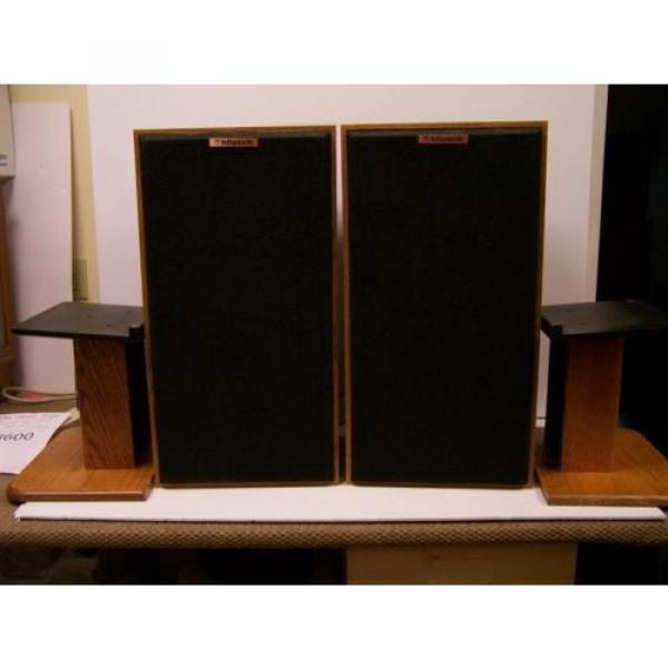2 Vintage KLIPSCH KG3 SPEAKERS with Matching Stands *FREE S&amp;H* #4 image
