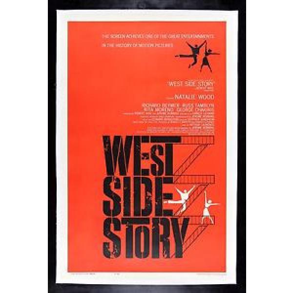 WEST SIDE STORY * CineMasterpieces MUSIC MUSICAL ORIGINAL RED MOVIE POSTER 1961 #1 image