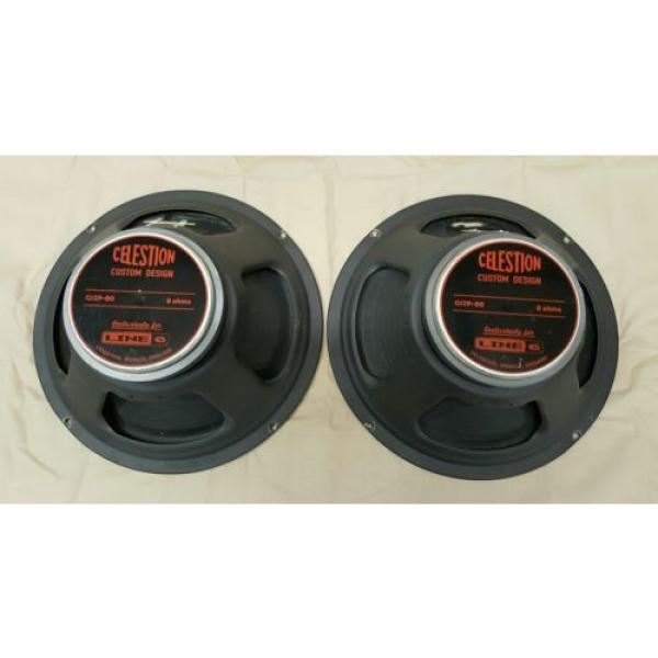 Celestion G12P-80 Custom Line 6 matched pair 12&#034; 8 ohm  speakers *Need Recone* #1 image
