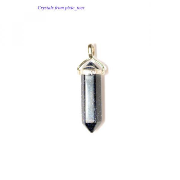 Faceted DT Double Terminated Healing Crystal Gemstone Pendant with 18&#034; Necklace #5 image