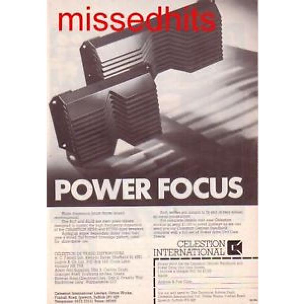 Celestion speakers-1982 magazine advert #1 image