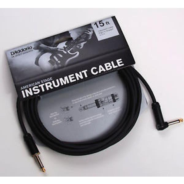 PLANET WAVES PW-AMSGRA-15 AMERICAN STAGE 15&#039; INSTRUMENT CABLE, RIGHT ANGLE PLUG #1 image