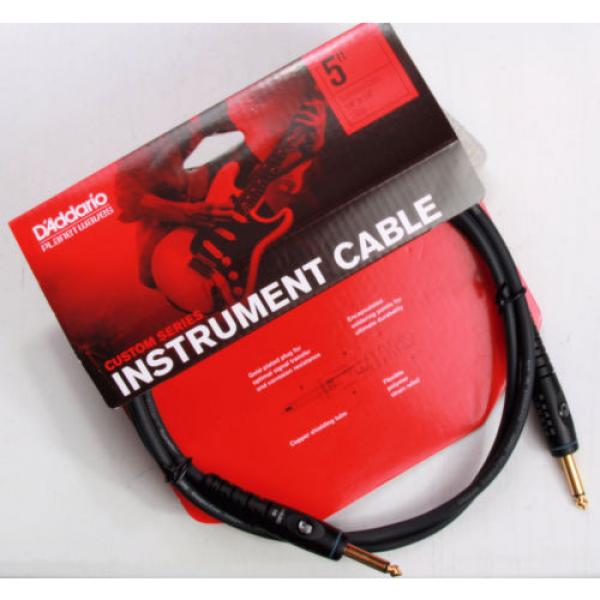PLANET WAVES PW-G-05 - 5 FOOT CUSTOM SERIES INSTRUMENT CABLE  NEW! #1 image