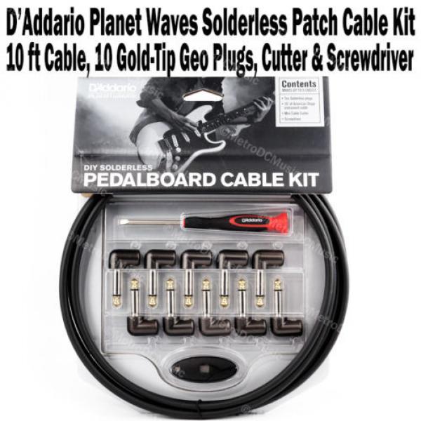 Planet Waves DIY Solderless Pedalboard Cable Kit Guitar Patch 10 6 D&#039;Addario NEW #1 image