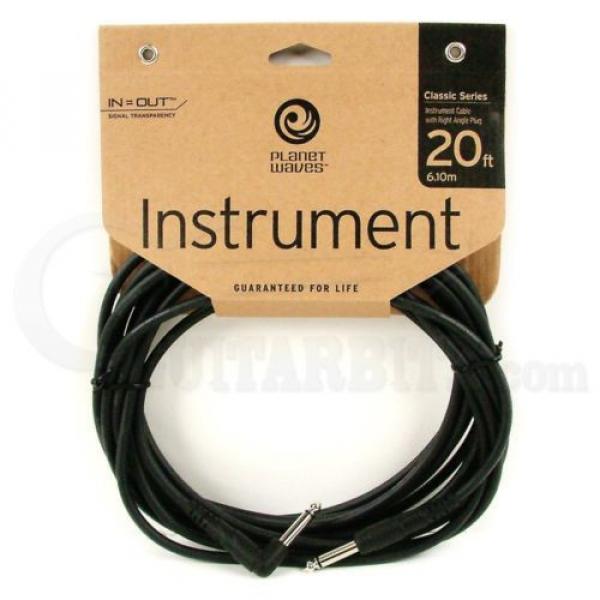 Planet Waves Classic Guitar Cable - Right Angle - 20foot (6meters) #1 image