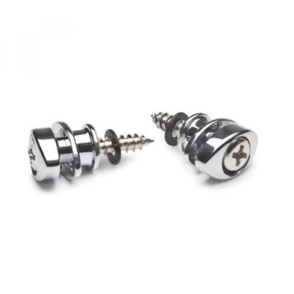 NEW! Planet Waves Rotating Elliptical End Pins - Chrome Strap Buttons #1 image