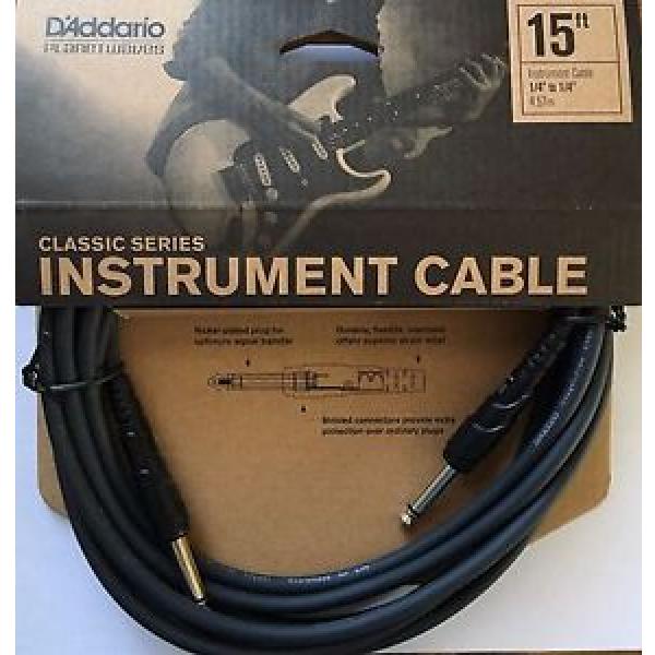 D&#039;Addario Planet Waves 15-ft Classic Series Instrument Cable PW-CGT-15 #1 image