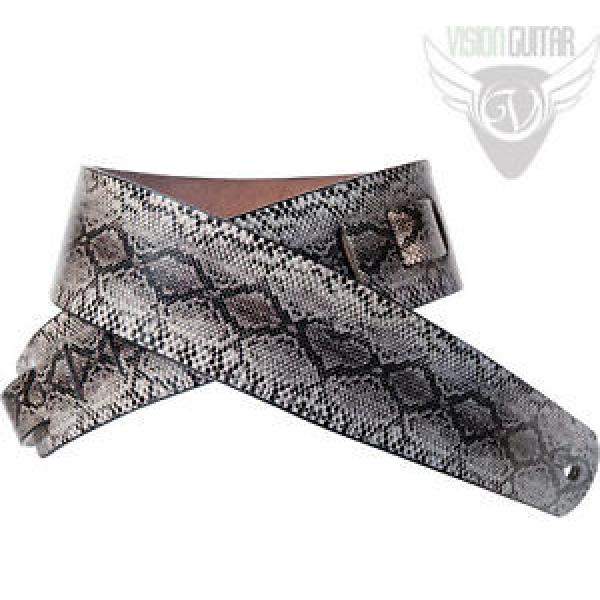 NEW! Planet Waves Genuine Leather Python Guitar Strap #1 image