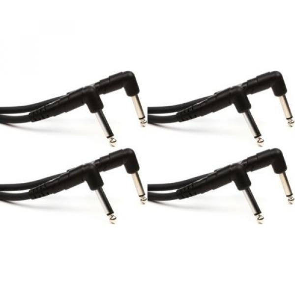 Planet Waves PW-CGTPRA-01 Classic Series Patch Cable (R... (4-pack) Value Bundle #1 image