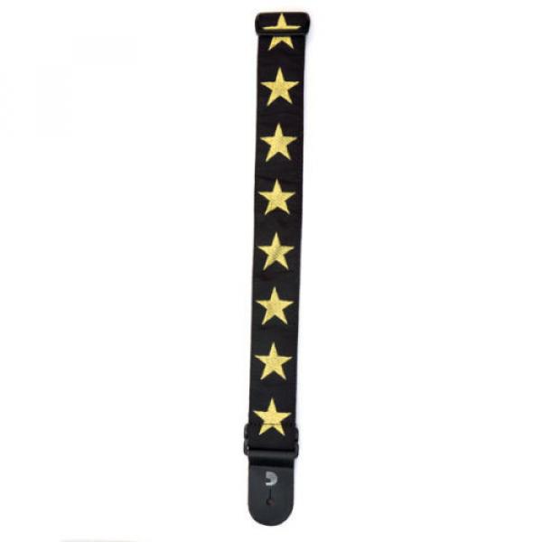 D&#039;ADDARIO - PLANET WAVES - WOVEN GUITAR STRAP - GOLD STAR #3 image