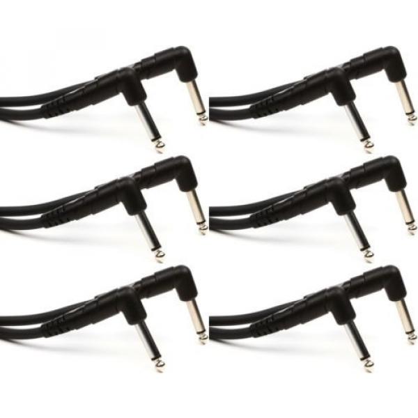 Planet Waves PW-CGTPRA-01 Classic Series Patch Cable (R... (6-pack) Value Bundle #1 image